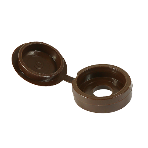 Brown Hinged Screw Cover Caps (6-8 guage)