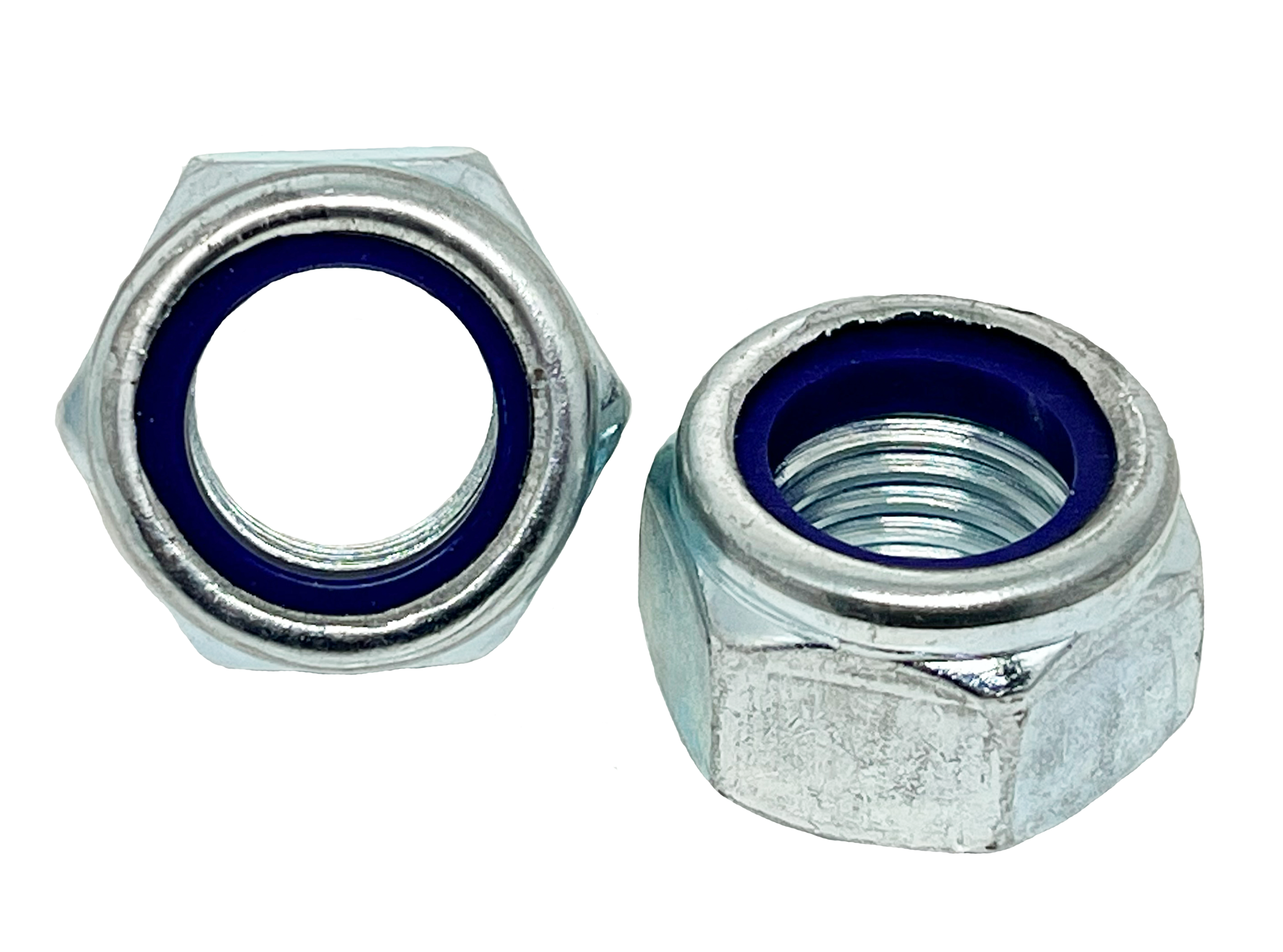 Hexagon Nyloc Nuts zinc Plated