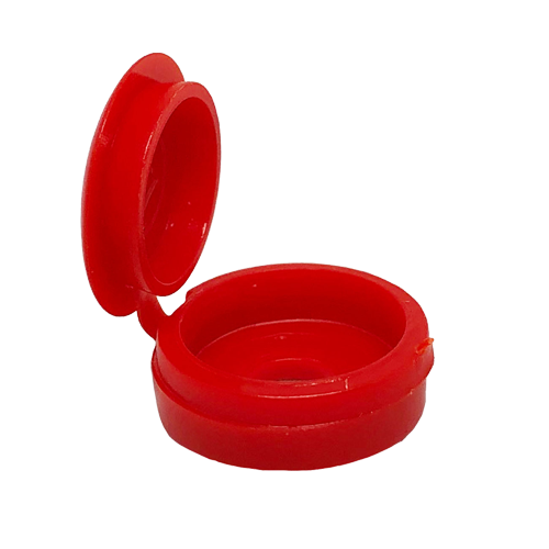 Red Hinged Screw Cover Caps (6-8 guage)