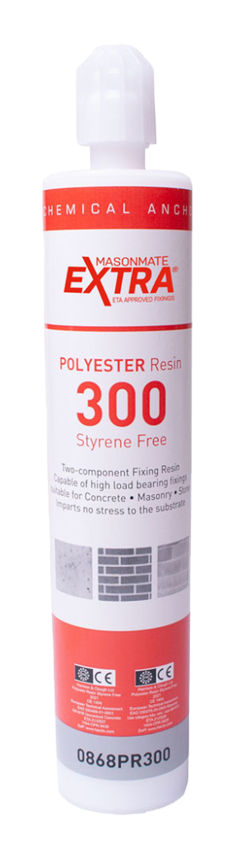 Mason Mate Styrene Free Polyester Chemical Resin 300ml Tube