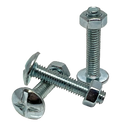 M10 (10mm) Roofing Bolts & Hex Nuts Zinc Plated