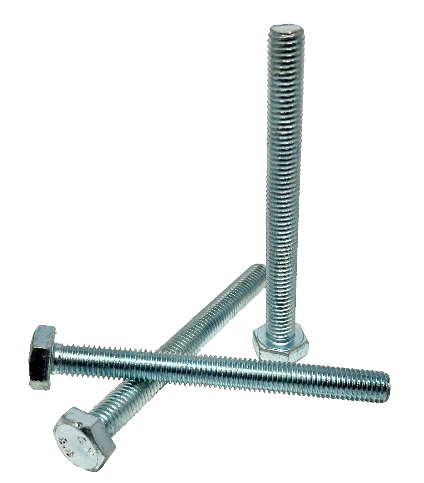 M24 (24mm) Fully Threaded High Tensile Set Screws Grade 8.8 Zinc Plated