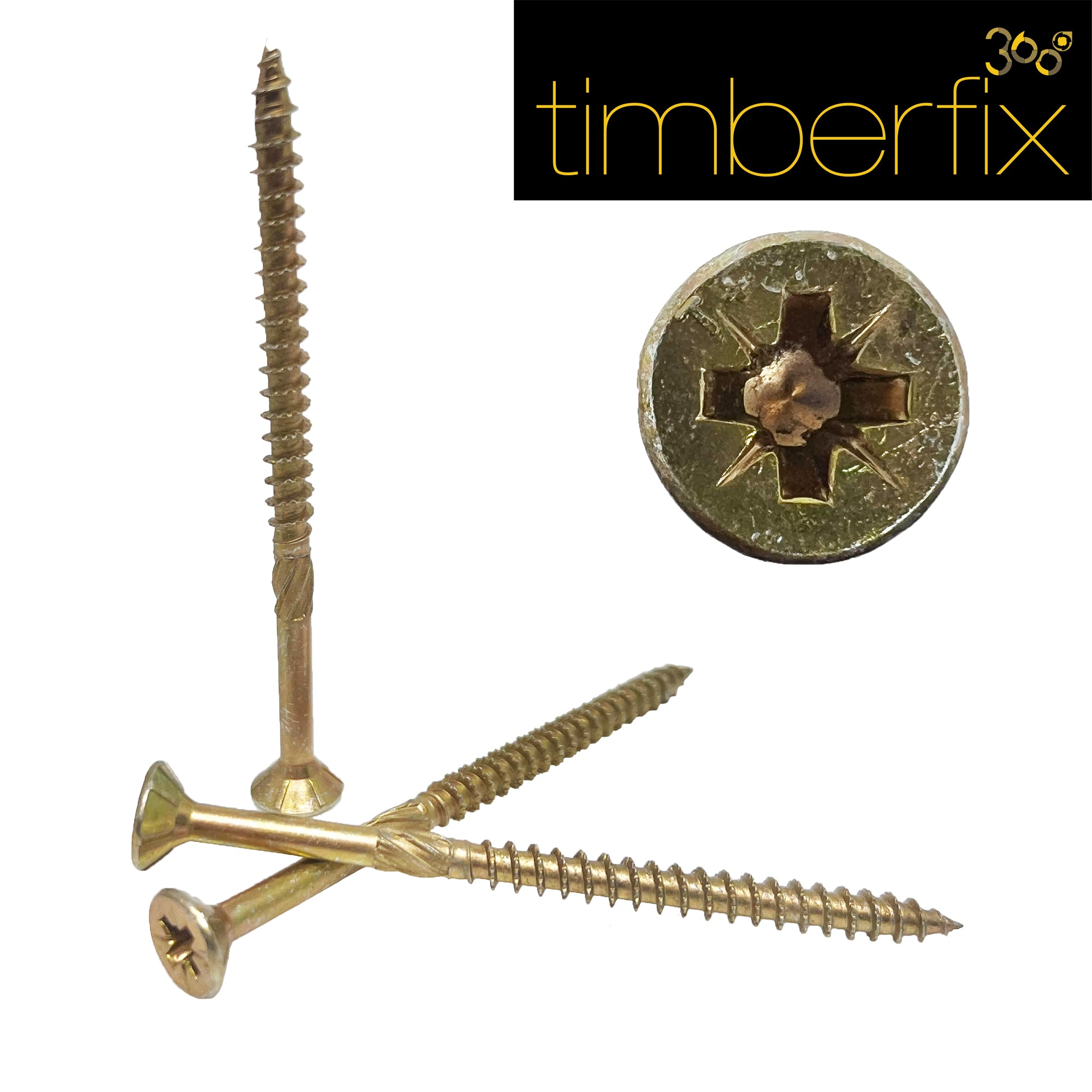 3.5 x 15mm Timberfix 360 High Performance Screws - Box of 200